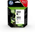 HP 302 Multipack Original Druckerpatronen (für HP DeskJet 1110/2130/3630, HP