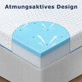 Memory Gel Kaltschaum Topper Matratzenauflage 90 140x200 160x200 180x200 200x200