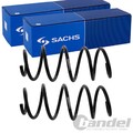 2X SACHS FAHRWERKSFEDERN VORNE PASSEND FÜR FIAT DOBLO OPEL COMBO LINKS+RECHTS