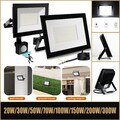 LED Fluter Außen Strahler Scheinwerfer 10W-100W Mit Bewegungsmelder Garten Lampe