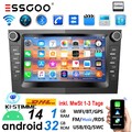 Android 14 Apple Carplay Autoradio GPS Navi Für Opel Astra H Corsa C D Zafira B