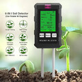 6 in 1 PH Wert Messgerät Bodentester Bodenfeuchtigkeit Temperatur Licht Tester