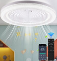 LED Deckenventilator mit Beleuchtung Licht Fernbedienung Wohnzimmer Deckenlampe