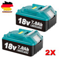 2X 18V/7,0Ah für Makita Akku BL1860B- 2er Set - 197422-4 BL1850 BL1830 B