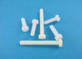 5 Modellbau Kunststoff Schrauben Polyamid PVC Micro DIN 84 6.6 Natur WEISS