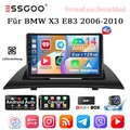 DAB+ Carplay Für BMW X3 E83 2004-12 Android 14 Autoradio GPS Navi KAM+ 4G 6+128G