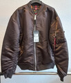 Sommer/Übergang: Alpha Industries MA-1 CS Hunter Brown S dunkelbraun Bomberjacke