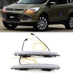2x LED DRL Tagfahrlicht Tagfahrleuchten Fahrlampe für 2013-2015 Ford Escape Kuga