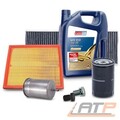 INSPEKTIONSPAKET FILTERSATZ SET B+5L EUROLUB 5W-30 FÜR VW PASSAT 3B 1.6 96-00 
