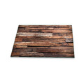 Herdabdeckplatten Ceranfeldabdeckung Spritzschutz Glas Deko 80x52 Holz Braun