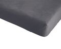 Hahn Jersey Spannbetttuch Baumwolle Bettlaken ca.180x200cm Anthrazit