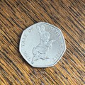 The Tale of Peter Rabbit Beatrix Potter 50p Münze 2017