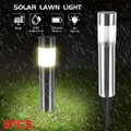 Solarleuchte Garten Edelstahl Solarlampen LED Wegbeleuchtung Solarlampe 100LM