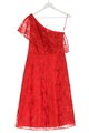 WAREHOUSE One-Shoulder-Kleid Damen Kleid Gr. DE 38 rot Elegant