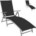 Sonnenliege klappbar Aluminium Gartenliege Liegestuhl Relaxliege Klappliege Neu