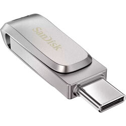 SanDisk Ultra Dual Drive Luxe 1 TB, USB-Stick, silberUSB-A 3.2 Gen 1, USB-C 3.2 Gen 1