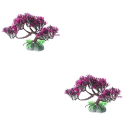  2 Pieces Aquarium-deko Künstliche Aquariumpflanzen Dekorationen Für