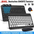 Bluetooth QWERTZ Tastatur Maus Für Huawei MatePad 11/Pro/SE/ T10 Honor Pad X9 X8