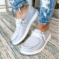 Damen Sneaker Halbschuhe Schnürer Schuhe Canvas Segeltuch Casual Turnschuhe DE