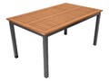 LIVARNO home Gartentisch »Valencia«, braun/schwarz - B-Ware neuwertig