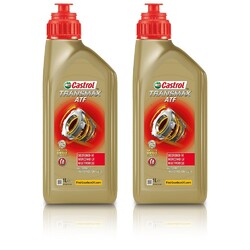 2x 1 L LITER CASTROL TRANSMAX ATF DEXRON®-VI MERCON® LV MULTIVEHICLE 607#MARKENQUALITÄT VOM KFZTEILEPROFI - VERSAND AB LAGER#