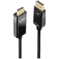 LINDY Anschlusskabel DisplayPort Stecker, HDMI-A Stecker 1.00 m Schwarz 40925