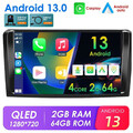 Android 13.0 CarPlay Autoradio GPS 64GB für Mercedes Benz M-Klasse W164 GL X164
