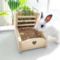 Holz Kaninchen Heu Futter Futter Krippe für Hamster Igel Chinchilla