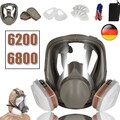 6200/6800 Vollmaske.Atemschutzmaske mit Filter Vollgesichtsmaske Gasmaske DE！