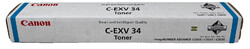Canon 3783B002 C-EXV34C Toner Original Cyan iR C2020 / Ir C2025/C2030 [A Box