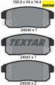 TEXTAR 2404001 Bremsbelagsatz für Scheibenbremse Bremsbelagsatz 