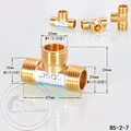 1/2 Zoll Gewindefittings aus Messing Schraubfitting Fittinge Fittings IG und AG