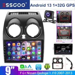 9" Autoradio Android13 GPS NAV CarPlay WIFI Für Nissan Qashqai J10 2007-2013 KAM