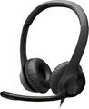 Logitech H390 Kopfhörer mit Mikrofon, Stereo-Headset, USB Schwarz