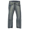 #7620 REPLAY Damen Jeans Hose 470 Regular ohne Stretch blue blau 28/30