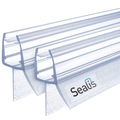 Duschdichtung 2x100cm - Duschtürdichtung für 5mm/6mm/7mm/8mm Glasdicke - Dich...