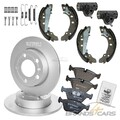 ATEC 2x BREMSSCHEIBE+BREMSBELÄGE VORN+BREMSBACKENSET HI FÜR AUDI 80 1.6 1.9 TD