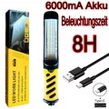 4000mAh COB LED KFZ Arbeitsleuchte Akku Werkstattlampe Handlampe mit Magnet DHL