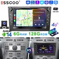 Autoradio Android 14 Carplay 6+128G GPS 4G DSP KAM DAB+ Für Opel Astra Corsa C/D