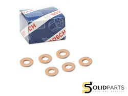 6x ORIGINAL BOSCH DICHTRING KUPFERRING DICHTUNG DÜSENHALTER SCHACHT F00VC17503