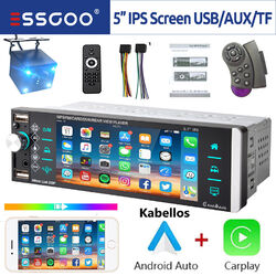 Autoradio Wireless Carplay Android Auto 1 DIN Mit Bildschirm Bluetooth TF Kamera