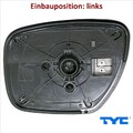 TYC 320-0050-1 Spiegelglas für Außenspiegel links für Mazda 