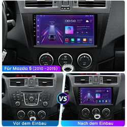 Für Mazda 5 2010-2015 Carplay Android 13.0 Autoradio BT GPS Navi DSP DAB+ 6+64GB