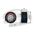 Zahnriemen-Spannrolle T43236 GATES für DACIA LADA RENAULT