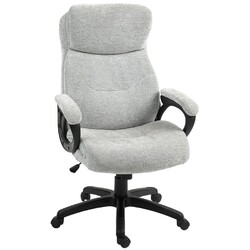 HOMCOM Bürostuhl mit Wippfunktion, ergonomisch Schreibtischstuhl, höhenverste...