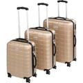 Kofferset 3 teilig Hartschale ABS Reisekoffer 3er Set Trolley Hartschalenkoffer