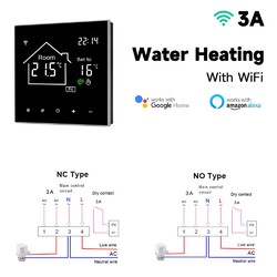 LCD WiFi Thermostat Digital WLAN Touch Display Raumthermostat Fußbodenheizung16A