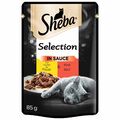 Sheba Selection in Sauce mit Huhn & Rind 85g Packung