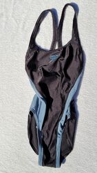 SPEEDO Badeanzug Glossy Black Sportbadeanzug Swimsuit Highleg Sweet Gr 38 / M