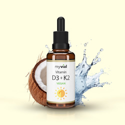 Vitamin D3 K2 Tropfen 50ml VEGAN - Premium: 99,7% + All-Trans (K2VITAL®)🇩🇪 Made in Germany – Höchste Qualität & Laborgeprüft